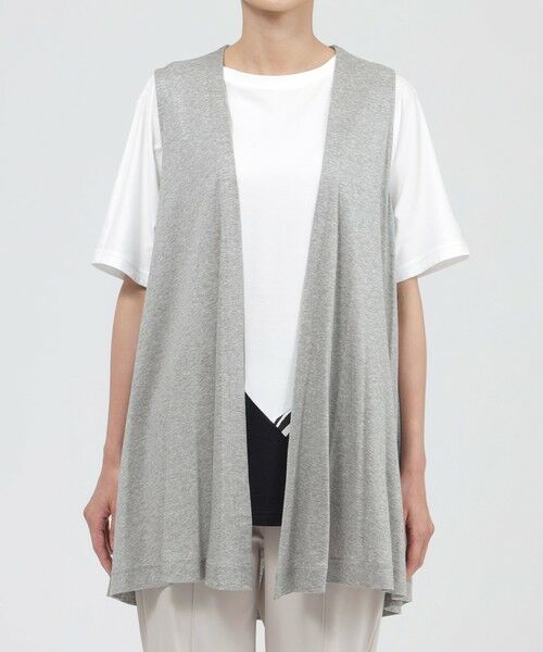 EVEX by KRIZIA  (大きいサイズ) / エヴェックス バイ クリツィア (オオキイサイズ) その他トップス | 【L】【ウォッシャブル】フライスジャージジレ | 詳細4