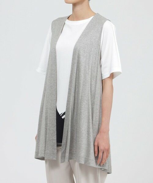 EVEX by KRIZIA  (大きいサイズ) / エヴェックス バイ クリツィア (オオキイサイズ) その他トップス | 【L】【ウォッシャブル】フライスジャージジレ | 詳細5