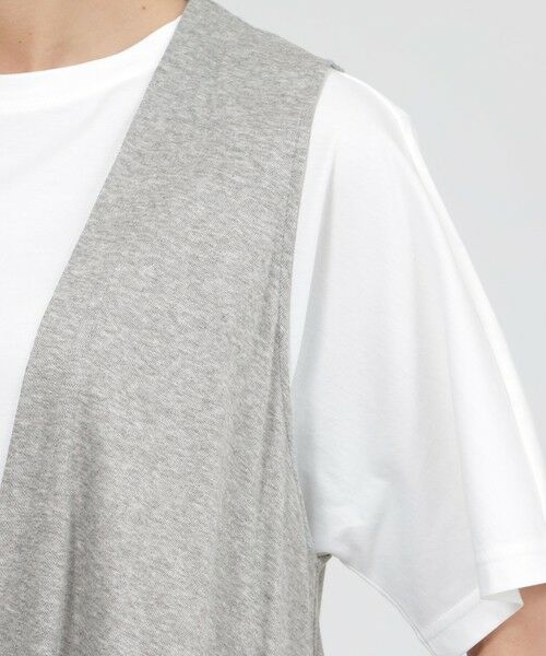 EVEX by KRIZIA  (大きいサイズ) / エヴェックス バイ クリツィア (オオキイサイズ) その他トップス | 【L】【ウォッシャブル】フライスジャージジレ | 詳細7