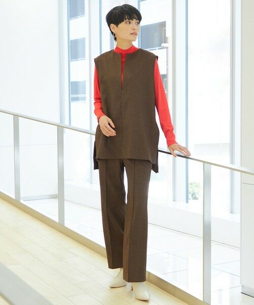 EVEX by KRIZIA (大きいサイズ) / エヴェックス バイ クリツィア (オオキイサイズ) その他パンツ | 【L】【ウォッシャブル】シャークストレッチフレアパンツ | 詳細1