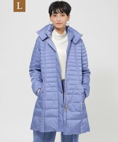 EVEX by KRIZIA  (大きいサイズ) / エヴェックス バイ クリツィア (オオキイサイズ) その他アウター | 23AW＊Wings掲載＊【L】【ウォッシャブル】シャンブレーグリーンダウンコート