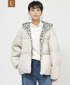 23AW＊Wings掲載＊【L】【ウォッシャブル】リバーシブルショートダウンブルゾン