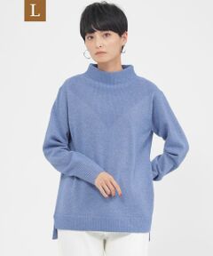 EVEX by KRIZIA  (大きいサイズ) / エヴェックス バイ クリツィア (オオキイサイズ) その他トップス | 【L】タートルネックプルオーバーラメニット