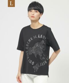 EVEX by KRIZIA  (大きいサイズ) / エヴェックス バイ クリツィア (オオキイサイズ) その他トップス | 【L】【ウォッシャブル】ラウンドロゴプリントプルオーバーカットソー