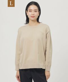 EVEX by KRIZIA  (大きいサイズ) / エヴェックス バイ クリツィア (オオキイサイズ) その他トップス | 【L】【カタログ掲載品】【100回洗っても型崩れしない】【ウォッシャブル】テックスブリッドクルーネックﾌﾟﾙｵｰﾊﾞｰニット