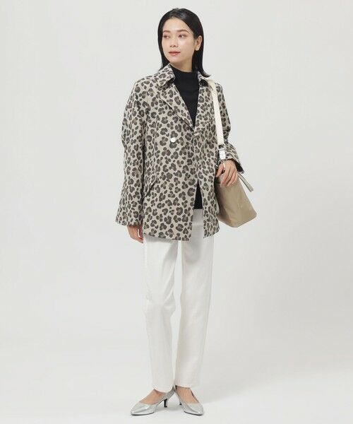 EVEX by KRIZIA (大きいサイズ) / エヴェックス バイ クリツィア (オオキイサイズ) その他アウター | 【L】【はっ水】【保温性】【ウォッシャブル】ストレッチツイルパンサースプリングPコート | 詳細1