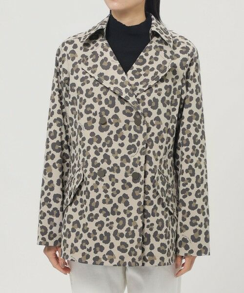 EVEX by KRIZIA (大きいサイズ) / エヴェックス バイ クリツィア (オオキイサイズ) その他アウター | 【L】【はっ水】【保温性】【ウォッシャブル】ストレッチツイルパンサースプリングPコート | 詳細2