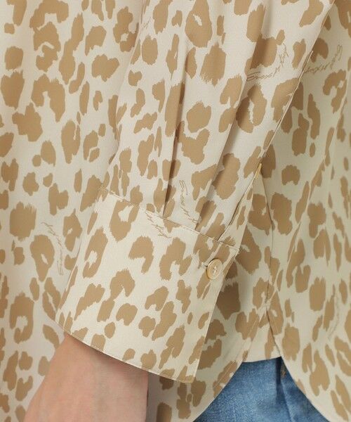 EVEX by KRIZIA  (大きいサイズ) / エヴェックス バイ クリツィア (オオキイサイズ) その他トップス | 【L】【マシンウォッシャブル】ソフトタイプライターパンサープリントシャツ | 詳細6