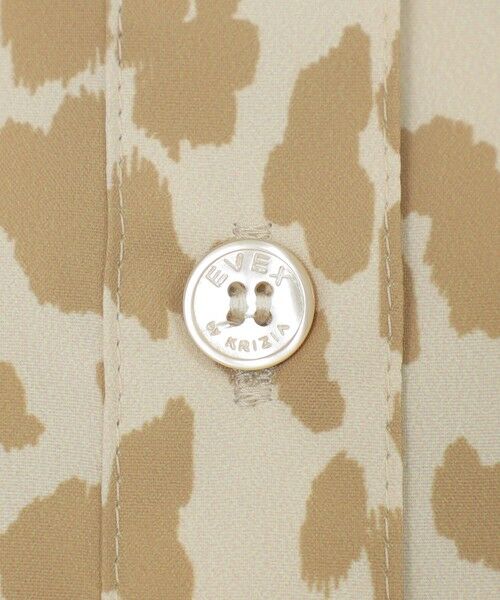 EVEX by KRIZIA  (大きいサイズ) / エヴェックス バイ クリツィア (オオキイサイズ) その他トップス | 【L】【マシンウォッシャブル】ソフトタイプライターパンサープリントシャツ | 詳細7