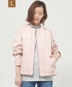 EVEX by KRIZIA  (大きいサイズ) / エヴェックス バイ クリツィア (オオキイサイズ) その他アウター | 【L】【ウォッシャブル】【はっ水】【花粉対策】【防しわ】【UVカット】ポランタフタノーカラーブルゾン