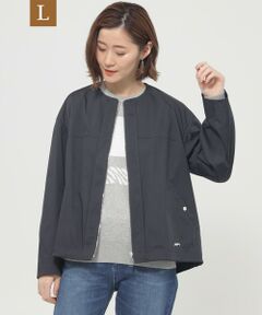 EVEX by KRIZIA  (大きいサイズ) / エヴェックス バイ クリツィア (オオキイサイズ) その他アウター | 【L】【ウォッシャブル】【はっ水】【花粉対策】【防しわ】【UVカット】ポランタフタノーカラーブルゾン