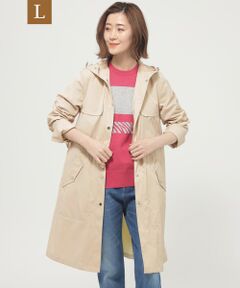 EVEX by KRIZIA  (大きいサイズ) / エヴェックス バイ クリツィア (オオキイサイズ) その他アウター | 【L】【ウォッシャブル】【はっ水】【花粉対策】【防しわ】【UVカット】ポランタフタロングコート