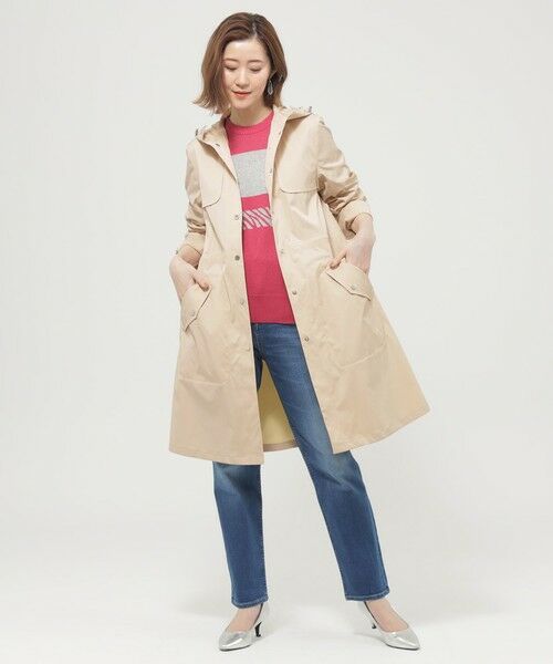 EVEX by KRIZIA (大きいサイズ) / エヴェックス バイ クリツィア (オオキイサイズ) その他アウター | 【L】【ウォッシャブル】【はっ水】【花粉対策】【防しわ】【UVカット】ポランタフタロングコート | 詳細2