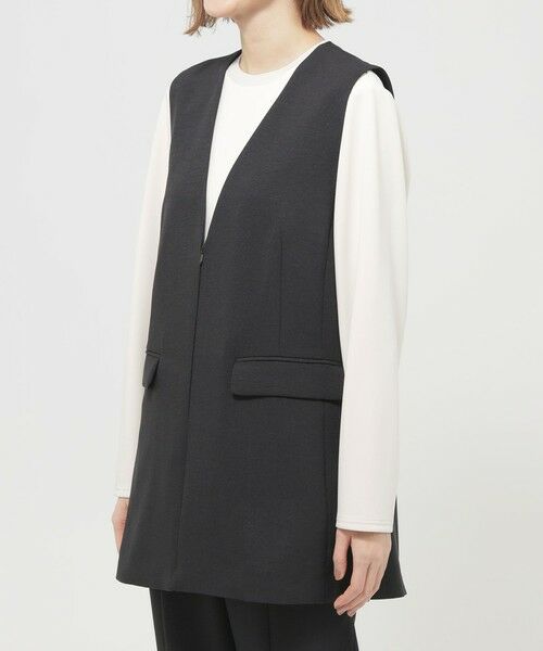 EVEX by KRIZIA  (大きいサイズ) / エヴェックス バイ クリツィア (オオキイサイズ) ベスト | 【L】【オン・オフで活躍！】【マシンウォッシャブル】フルダルヴィンテージジレ | 詳細4