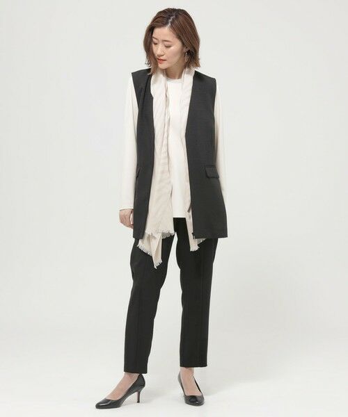 EVEX by KRIZIA  (大きいサイズ) / エヴェックス バイ クリツィア (オオキイサイズ) ベスト | 【L】【オン・オフで活躍！】【マシンウォッシャブル】フルダルヴィンテージジレ | 詳細1