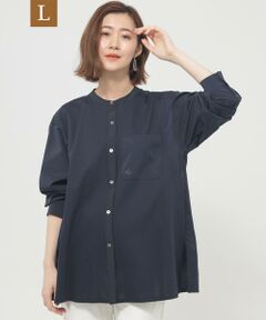 EVEX by KRIZIA  (大きいサイズ) / エヴェックス バイ クリツィア (オオキイサイズ) その他トップス | 【L】【ウォッシャブル】タイプライターコンビシャツ