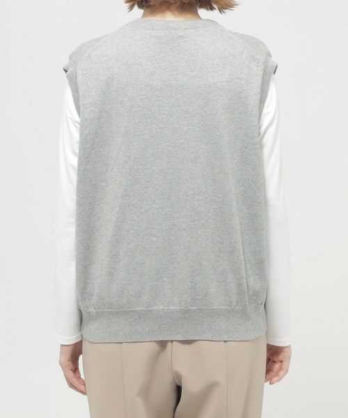 EVEX by KRIZIA  (大きいサイズ) / エヴェックス バイ クリツィア (オオキイサイズ) その他トップス | 【L】【ウォッシャブル】パンサーインターシャニットベスト | 詳細4