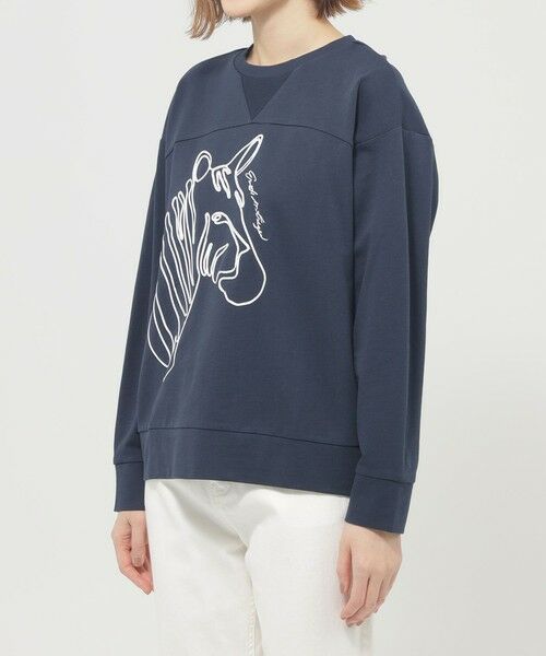 EVEX by KRIZIA  (大きいサイズ) / エヴェックス バイ クリツィア (オオキイサイズ) その他トップス | 【L】【ウォッシャブル】ゼブラコードエンブロイダリースウェット | 詳細5