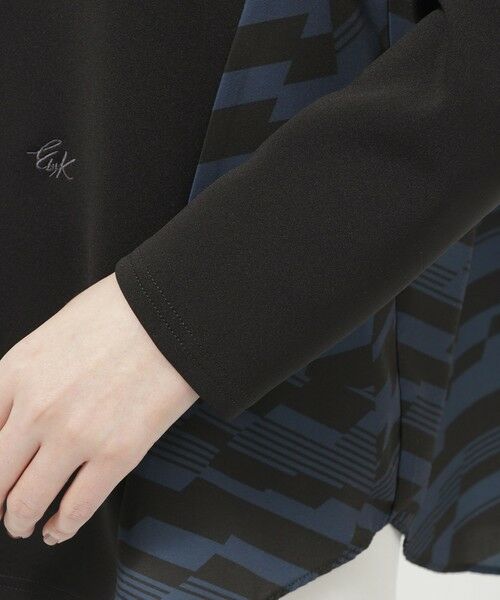 EVEX by KRIZIA  (大きいサイズ) / エヴェックス バイ クリツィア (オオキイサイズ) その他トップス | 【L】【ウォッシャブル】ランダムゼブラコンビカットソー | 詳細6