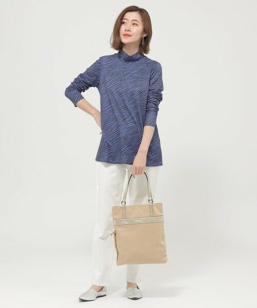 EVEX by KRIZIA  (大きいサイズ) / エヴェックス バイ クリツィア (オオキイサイズ) その他トップス | 【L】【ウォッシャブル】ゼブラプリントハイネックカットソー | 詳細2