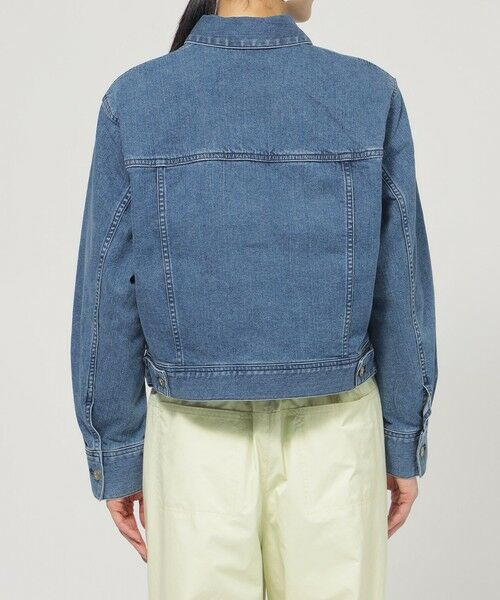 EVEX by KRIZIA  (大きいサイズ) / エヴェックス バイ クリツィア (オオキイサイズ) テーラードジャケット | 【L】【ウォッシャブル】ストレッチデニムジャケット | 詳細4