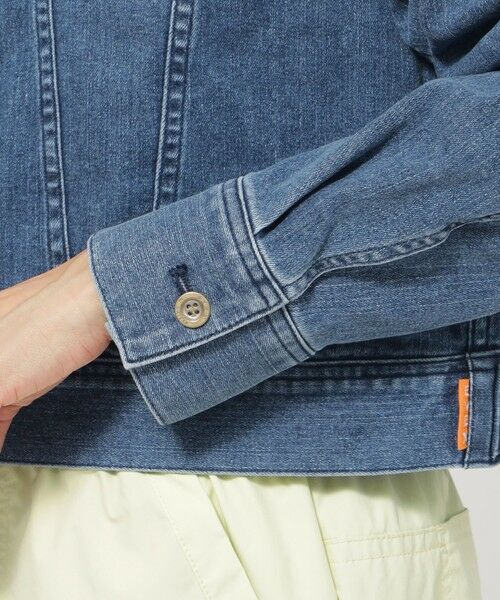 EVEX by KRIZIA  (大きいサイズ) / エヴェックス バイ クリツィア (オオキイサイズ) テーラードジャケット | 【L】【ウォッシャブル】ストレッチデニムジャケット | 詳細5