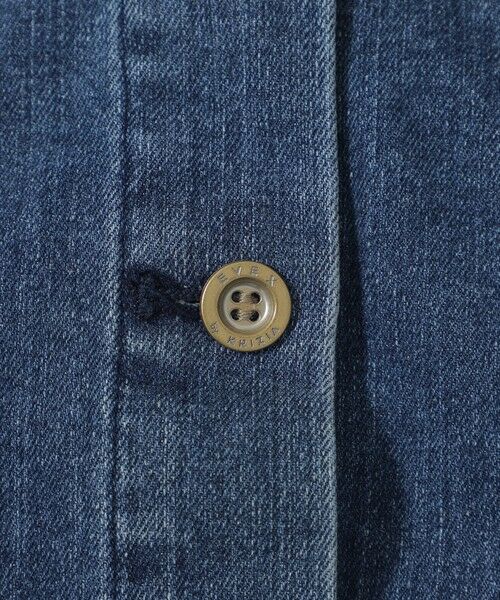 EVEX by KRIZIA  (大きいサイズ) / エヴェックス バイ クリツィア (オオキイサイズ) テーラードジャケット | 【L】【ウォッシャブル】ストレッチデニムジャケット | 詳細6