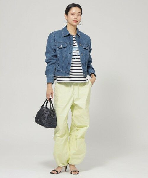 EVEX by KRIZIA  (大きいサイズ) / エヴェックス バイ クリツィア (オオキイサイズ) テーラードジャケット | 【L】【ウォッシャブル】ストレッチデニムジャケット | 詳細1