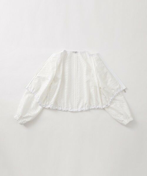 EVEX by KRIZIA  (大きいサイズ) / エヴェックス バイ クリツィア (オオキイサイズ) テーラードジャケット | 【L】【ウォッシャブル】パンチングゼブラショートブルゾン | 詳細9