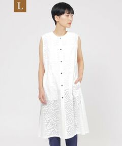 エヴェックス　ロングテーラードジレ L】【接触冷感】【ウォッシャブル】ロングテーラードジレ(ベスト