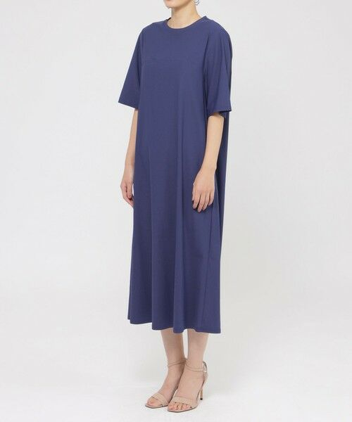 EVEX by KRIZIA (大きいサイズ) / エヴェックス バイ クリツィア (オオキイサイズ) ロング・マキシ丈ワンピース | 【L】【接触冷感】【UVカット】【ウォッシャブル】メリルハイテンションTシャツワンピース | 詳細5