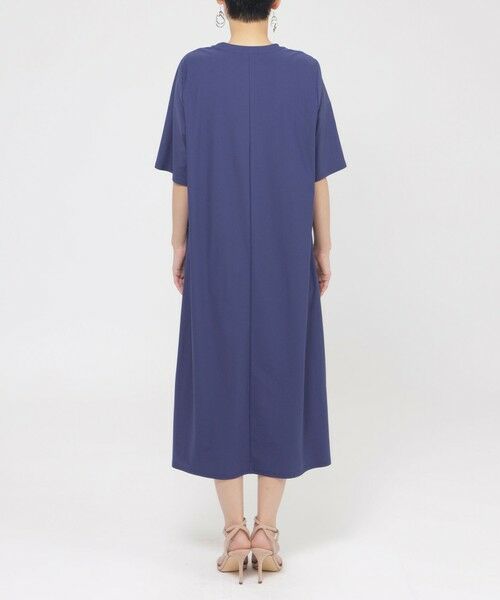 EVEX by KRIZIA (大きいサイズ) / エヴェックス バイ クリツィア (オオキイサイズ) ロング・マキシ丈ワンピース | 【L】【接触冷感】【UVカット】【ウォッシャブル】メリルハイテンションTシャツワンピース | 詳細6