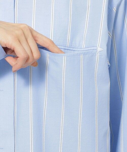 EVEX by KRIZIA  (大きいサイズ) / エヴェックス バイ クリツィア (オオキイサイズ) その他トップス | 【L】【ウォッシャブル】ラメストライプシャツ | 詳細7