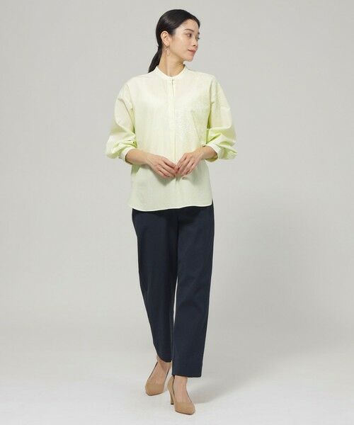 EVEX by KRIZIA  (大きいサイズ) / エヴェックス バイ クリツィア (オオキイサイズ) その他トップス | 【L】【ウォッシャブル】ラメストライプエンブロイダリーブラウス | 詳細3