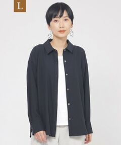 EVEX by KRIZIA  (大きいサイズ) / エヴェックス バイ クリツィア (オオキイサイズ) その他トップス | 【L】【接触冷感】【吸水速乾】【UV対策】【ウォッシャブル】kireriシャツブラウス