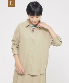 EVEX by KRIZIA  (大きいサイズ) / エヴェックス バイ クリツィア (オオキイサイズ) その他トップス | 【L】【接触冷感】【吸水速乾】【UV対策】【ウォッシャブル】kireriシャツブラウス