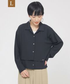 EVEX by KRIZIA  (大きいサイズ) / エヴェックス バイ クリツィア (オオキイサイズ) その他トップス | 【L】【接触冷感】【吸水速乾】【UV対策】【ウォッシャブル】kireriレイヤードシャツ