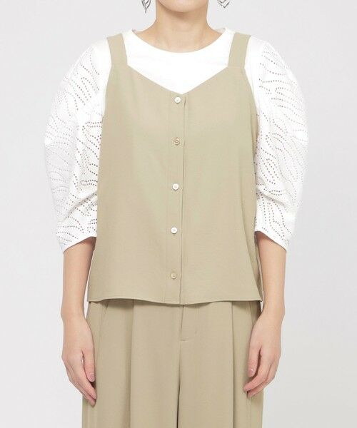 EVEX by KRIZIA  (大きいサイズ) / エヴェックス バイ クリツィア (オオキイサイズ) その他トップス | 【L】【接触冷感】【吸水速乾】【UV対策】【ウォッシャブル】kireriレイヤードシャツ | 詳細6