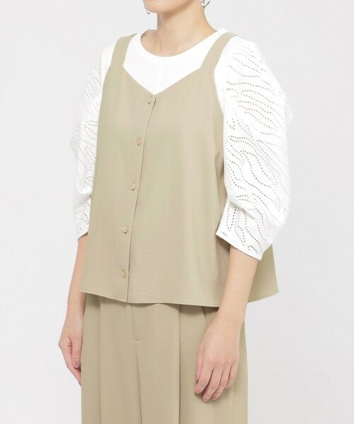 EVEX by KRIZIA  (大きいサイズ) / エヴェックス バイ クリツィア (オオキイサイズ) その他トップス | 【L】【接触冷感】【吸水速乾】【UV対策】【ウォッシャブル】kireriレイヤードシャツ | 詳細7