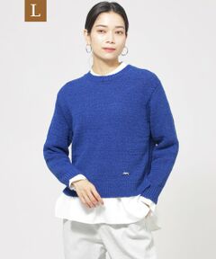 EVEX by KRIZIA  (大きいサイズ) / エヴェックス バイ クリツィア (オオキイサイズ) その他トップス | 【L】【ウォッシャブル】ファンシーテープヤーンニットプルオーバー