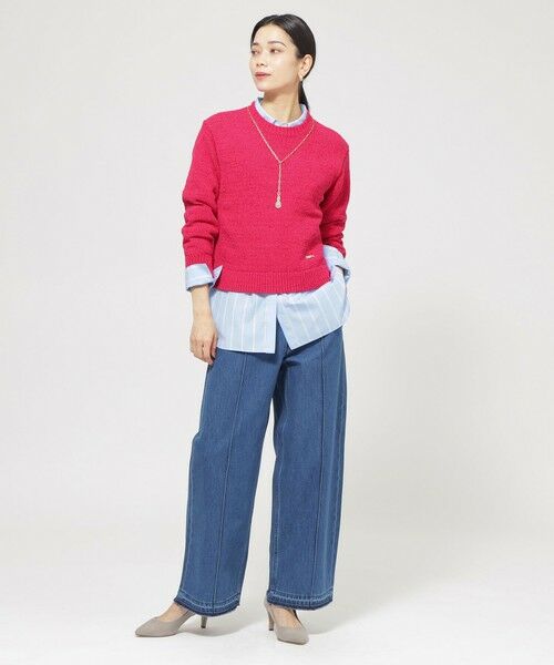 EVEX by KRIZIA  (大きいサイズ) / エヴェックス バイ クリツィア (オオキイサイズ) その他トップス | 【L】【ウォッシャブル】ファンシーテープヤーンニットプルオーバー | 詳細2