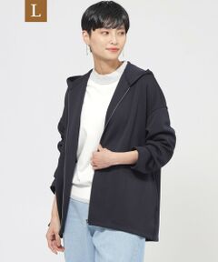 EVEX by KRIZIA  (大きいサイズ) / エヴェックス バイ クリツィア (オオキイサイズ) その他トップス | 【L】【シーズンレスに活躍！】【マシンウォッシャブル】ダンボールニットパーカー