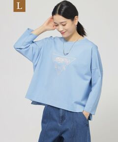 EVEX by KRIZIA  (大きいサイズ) / エヴェックス バイ クリツィア (オオキイサイズ) その他トップス | 【L】【ウォシャブル】イニシャルパンサープリントカットソー