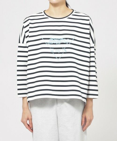 EVEX by KRIZIA  (大きいサイズ) / エヴェックス バイ クリツィア (オオキイサイズ) その他トップス | 【L】【ウォシャブル】イニシャルパンサープリントカットソー | 詳細5