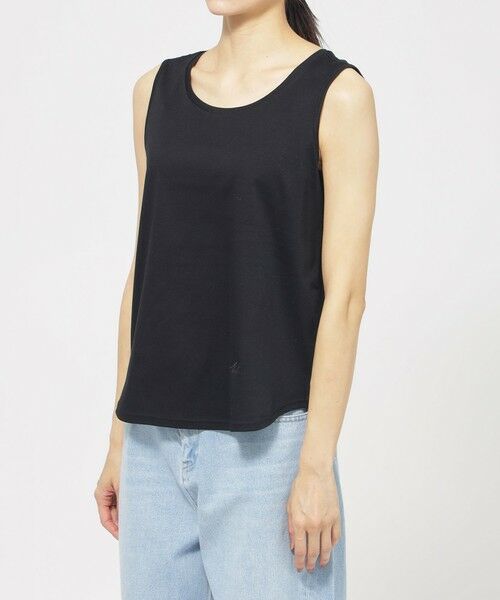 EVEX by KRIZIA  (大きいサイズ) / エヴェックス バイ クリツィア (オオキイサイズ) その他トップス | 【L】【ウォシャブル】【接触冷感】シルケットコットンタンクトップ | 詳細4