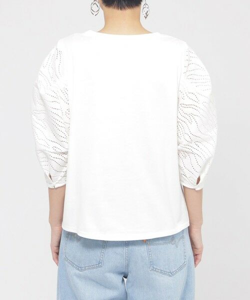 EVEX by KRIZIA  (大きいサイズ) / エヴェックス バイ クリツィア (オオキイサイズ) その他トップス | 【L】【ウォッシャブル】パンチングゼブラコンビカットソー | 詳細6