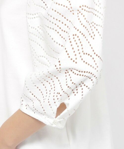 EVEX by KRIZIA  (大きいサイズ) / エヴェックス バイ クリツィア (オオキイサイズ) その他トップス | 【L】【ウォッシャブル】パンチングゼブラコンビカットソー | 詳細7