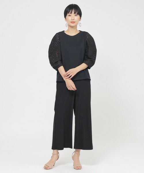 EVEX by KRIZIA  (大きいサイズ) / エヴェックス バイ クリツィア (オオキイサイズ) その他トップス | 【L】【ウォッシャブル】パンチングゼブラコンビカットソー | 詳細2