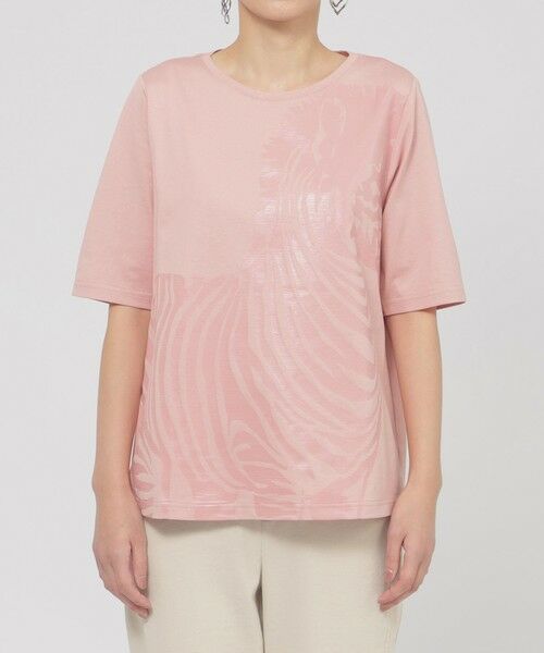 EVEX by KRIZIA (大きいサイズ) / エヴェックス バイ クリツィア (オオキイサイズ) その他トップス | 【L】【ウォッシャブル】シャドーゼブラプリントカットソー | 詳細5