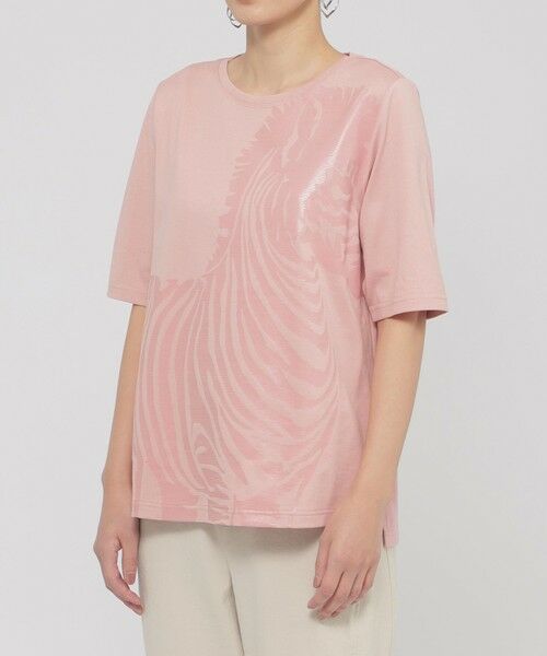 EVEX by KRIZIA (大きいサイズ) / エヴェックス バイ クリツィア (オオキイサイズ) その他トップス | 【L】【ウォッシャブル】シャドーゼブラプリントカットソー | 詳細6